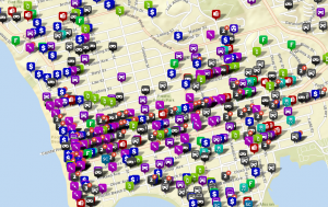 Crime map from Crimedata.com