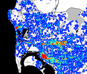 Violent Crime Incidents, 2007 - 2011. Data from SpotCrime.com